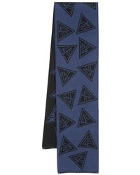 Lanvin - Intarsien-Schal mit Logo - Lyst