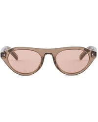 Prada - Prada Sunglasses With The Iconic Metal Plaque - Lyst