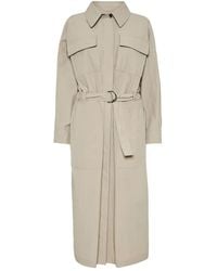 Brunello Cucinelli - Nylon Trench Coat - Lyst