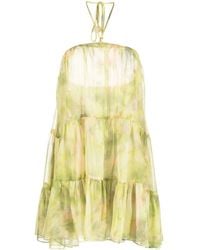 MISA Los Angles - Sastra Frilled Mini Dress - Lyst