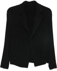 Issey Miyake - Pleated Notch-Lapel Jacket - Lyst