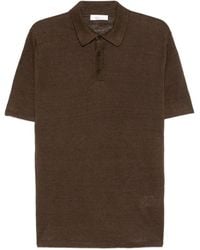 Roberto Collina - Polo Con Solapa Con Botones - Lyst