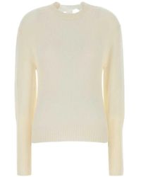 Lanvin - Bow-Detail Ribbed-Cuff Sweater - Lyst