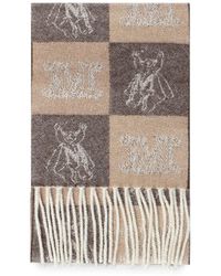 Max Mara - Monogram-Jacquard Fringed Scarf - Lyst