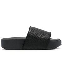 Y-3 - Pebbled Open-Toe Slides - Lyst