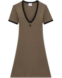 Courreges - Vネック ミニドレス - Lyst