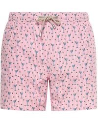 MC2 Saint Barth - Lighting Micro Cocktail-Print Striped Swim Shorts - Lyst