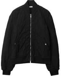Burberry - Stand Up-collar Quilted Bomber Jacket - Lyst