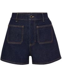 Veronica Beard - Elijah Button-Fastening Shorts - Lyst