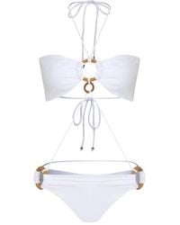 Amir Slama - Ring-Detail Halter Swimsuit - Lyst