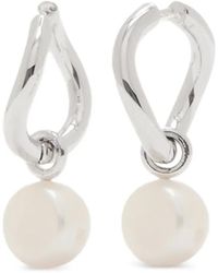 Astrid & Miyu - Serenity Pearl-Charm Earrings - Lyst