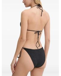 Paramidonna - Bikini Met Textuur En Striksluiting - Lyst
