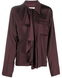 MM6 by Maison Martin Margiela - Blouse Met Ruches - Lyst