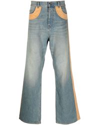 Bluemarble - Bootcut-Jeans mit Samteinsätzen - Lyst