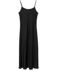 Low Classic - Asymmetrisches Camisole-Kleid Aus Satin - Lyst