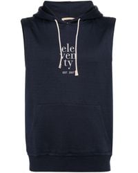 Eleventy - Logo-print Hooded Vest - Lyst