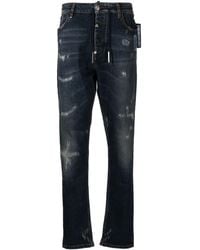 Philipp Plein - Low-Rise Slim-Cut Jeans - Lyst