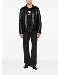 SERGIO MORETTI FIRENZE - Zip-Up Leather Jacket - Lyst