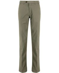 Canali - Mid-Rise Straight-Leg Chino Trousers - Lyst