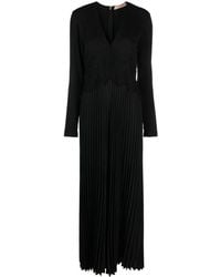 Twinset - Lace-Panel Pleated Jumpsuit - Lyst
