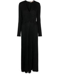 Twinset - Mono largo plisado con panel de encaje - Lyst