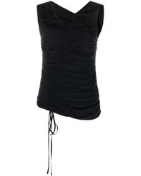 N°21 - Ruched-detail Sleeveless Top - Lyst