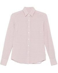 Xacus - Geometric-Print Long-Sleeve Shirt - Lyst