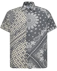 Rhude - Camicia A Quadretti Con Stampa Bandana - Lyst