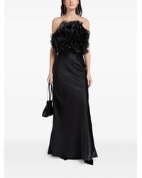 L'idée - Cou Cou Ruffled Strapless Top - Lyst