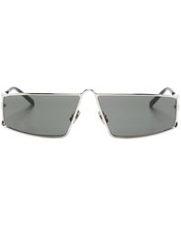 Saint Laurent - Sl 606 Rectangle-Frame Sunglasses - Lyst