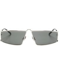 Saint Laurent - Sl 606 Rectangle-Frame Sunglasses - Lyst