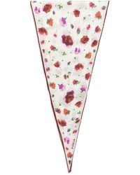 Furla - Floral-print Silk Scarf - Lyst