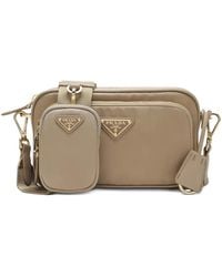 Prada - Triangle-Logo Cross-Body Bag - Lyst