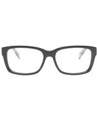 Marc Jacobs - Eckige Brille Mit Gestreiften Bügeln - Lyst