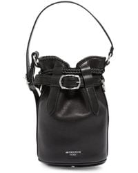 Ann Demeulemeester - Braided-Trim Leather Bucket Bag - Lyst