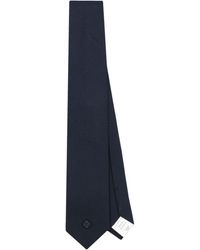 Lardini - Cravate en soie à logo brodé - Lyst