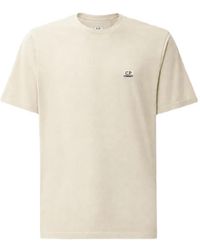 C.P. Company - T-Shirt 30/1 En Jersey À Patch Logo - Lyst