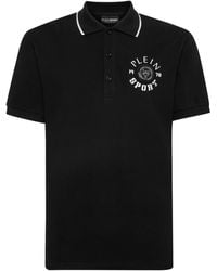 Philipp Plein - Logo-Appliqué Cotton Polo Shirt - Lyst