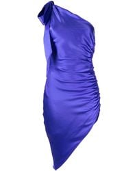 Michelle Mason - Asymmetrisches Minikleid aus Seide - Lyst