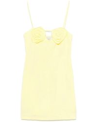 Blumarine - Floral-Appliqué Mini Dress - Lyst