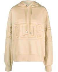 Gcds - Logo-Motif Cotton Hoodie - Lyst