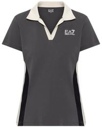 EA7 - Camiseta Con Diseño Colour Block Y Logo - Lyst