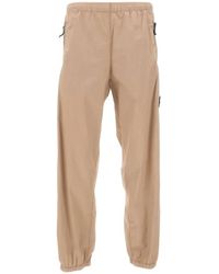 Stone Island - Pantalones Jogger De Algodón Elástico En Tela Paracadute - Lyst