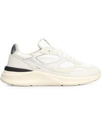 Date - Musa Panelled Metallic-Effect Sneakers - Lyst