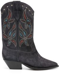Isabel Marant - Duerto Suede Cowboy Boots - Lyst