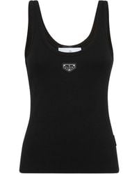 Philipp Plein - Ribbed Tank Top - Lyst