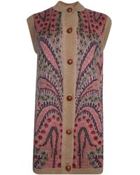 Etro - Patterned-jacquard Knitted Vest - Lyst