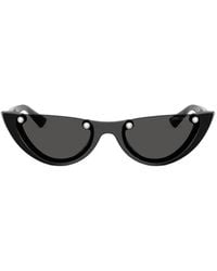 Jimmy Choo - Beth Crystal-Embellished Cat-Eye Sunglasses - Lyst
