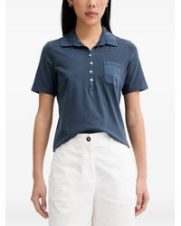 Marc O' Polo - Button-Up Chest-Pocket Polo Top - Lyst