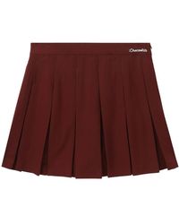 Chocoolate - Logo-print Pleated Miniskirt - Lyst
